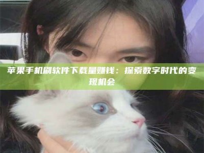 邵阳苹果手机刷软件下载量赚钱：探索数字时代的变现机会